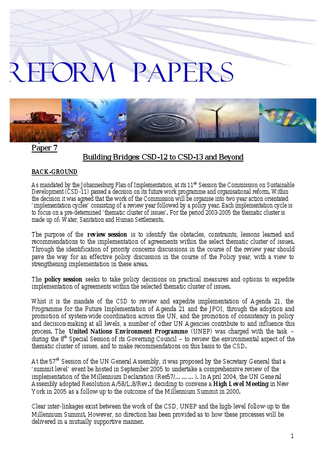 ReformPaper7BridgingCSD12and13